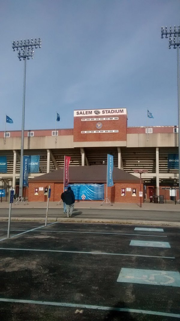 The site of the 2015 Stagg Bowl, Salem Stadium (author photo)