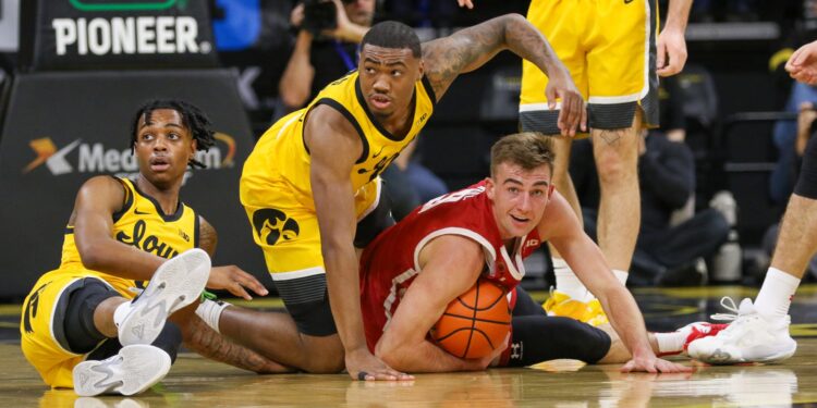 Wisconsin Holds off Iowa 78-75 in Overtime Epic