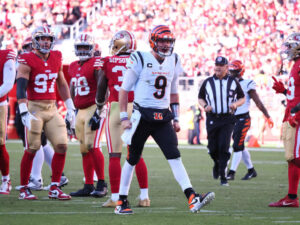 Bengals Joe Burrow versus the 49ers