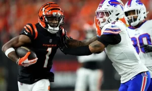 Bengals receiver Ja'Marr Chase vs the Bills defense